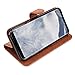 Galaxy S8 Plus Case, LK [Wrist Strap] Luxury PU Leather Wallet Flip Protective Case Cover with Card Slots and Stand for Samsung Galaxy S8 Plus (Brown)
