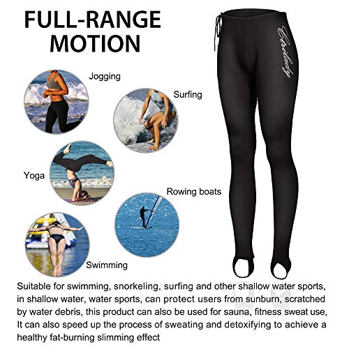 image for CtriLady Women's Wetsuit Pants Premium 2mm Neoprene Sauna Leggings for