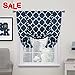 H.VERSAILTEX Thermal Insulated Blackout Curtain - Tie Up Balloon Shade for Small Window (Rod Pocket Panel, 42