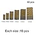 JTENG 60 Piece Lot Micro Drill Bits Metric HSS High Speed Steel Drill Bits 1mm, 1.5mm, 2mm, 2.5mm 3mm &3.5mm Drill Set Tool Multi Pack (60 pcs)