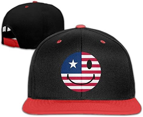Z Cheing Adjustable Boy and Girls Face Emoji American Flag Baseball Caps Hip Hop Hats
