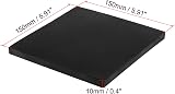 PATIKIL Rubber Vibration Isolation Pads 2pcs 6"x6"x0.4" HVAC Air Compressor view 2