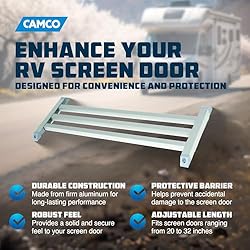 Camco 43971 Aluminum Screen Door Push Bar