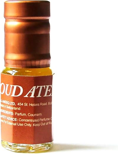 Al Aneeq Oud Ateeq Wood Fragrance Oil for Men 3ml Roll On Perfume