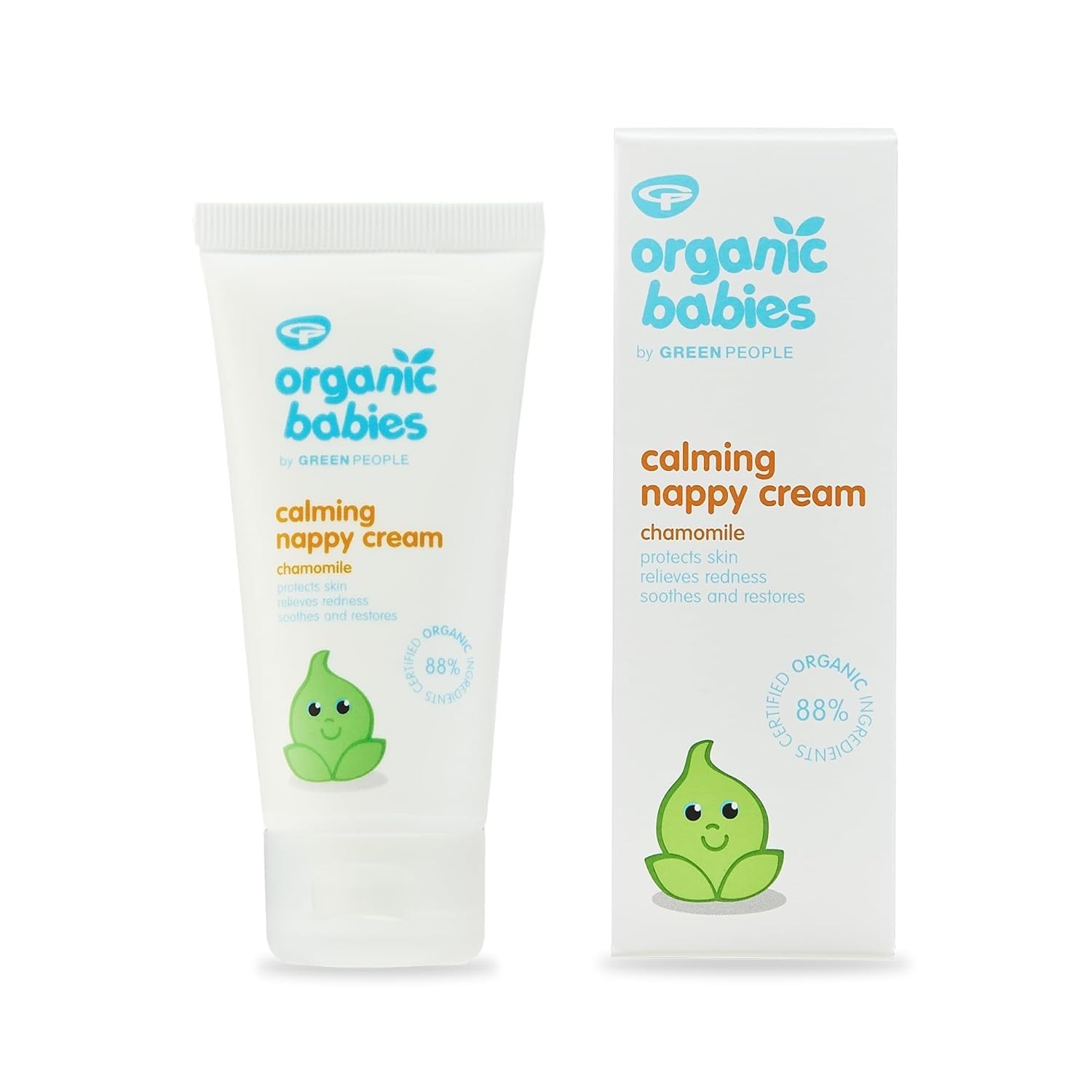 Green People Organic Babies Calming Nappy Cream 50ml | Natural & Organic Zinc Oxide Nappy Cream | Eczema-Friendly, Gentle on Sensitive Skin & Suitable from Birth | Paraben Free | Vegan, Cruelty Free