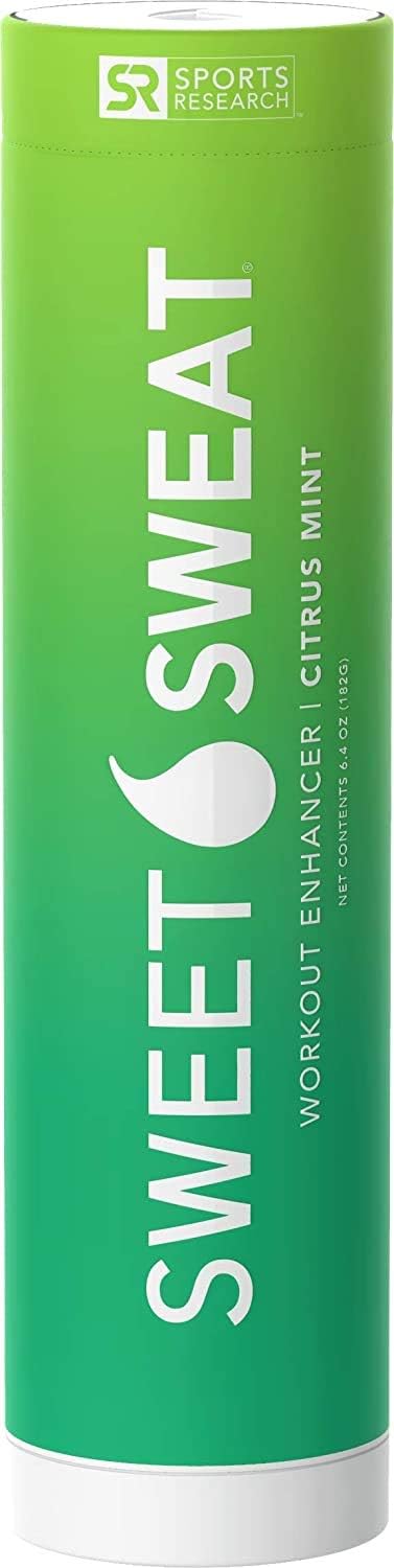 Sweet Sweat Citrus Mint 'Workout Enhancer' Gel | 6.4oz Roll-on-Stick: Sports & Outdoors