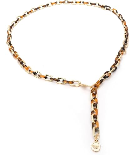 Kate Spade Womens Multi-Charm Chain Belt, Stylish Accessory 
