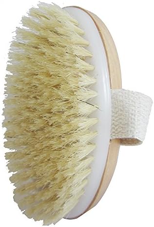 Bath Body Brush and Dry Skin Brush, Boar Bristles with Wooden, Remove Dead Skin and Dirt, Cellulite Treatment, Open…
