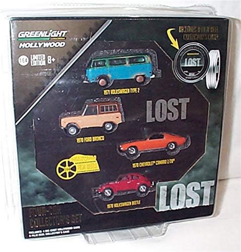 Greenlight Collectables 4 piece lost collectors set containing 4 classic cars 1:64 scale limited edition diecast model