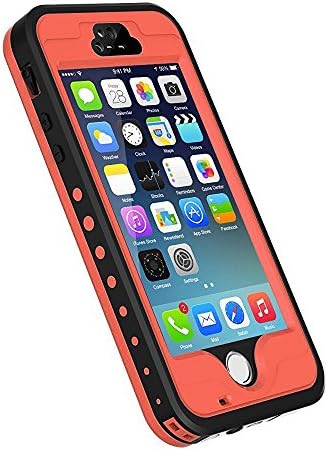iPhone 5S/SE Case, Waterproof Dirtproof Shockproof Durable Hard Cover Case for Apple iPhone 5S, Fully Supports Finger Print Function for 5S -Orange