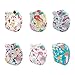 ALVABABY 6 Pack Cloth Diaper with 12 Inserts One Size Adjustable Washable Reusable Diaper Cover for Baby Girls and Boys