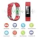 Fitness Tracker HR, Letscom Activity Tracker Heart Rate Monitor Watch, IP67 Waterproof Smart Wristband Calorie Counter Watch Pedometer Sleep Monitor Kids Women Men