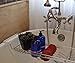 Baire Bottles 16 oz Empty Plastic Bottles with Squeeze Top for Shampoo Bottles, Lotion Bottle, Hand Sanitizer, 6 Pack, Waterproof Labels, PET, BPA Free USA (Blue with Black Disc, Damask Labels)