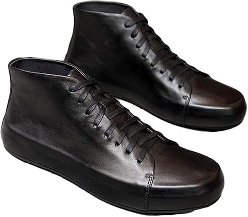 Amazon バイバン レディース スニーカ 本革 ショートブーツ 黒 ハイカット スニーカー カジュアルシューズ 韓国ファッション ブーツ