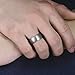MNH Tungsten Ring for Men Rose Gold Plated 8mm Wedding Engagement Band Brushed Matte Finish