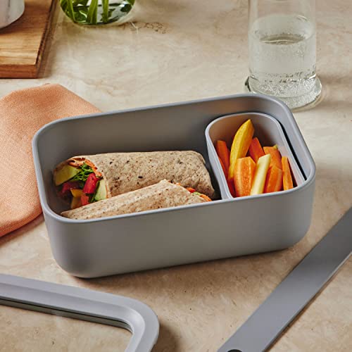 Caraway Glass Food Storage 6.6 Cup Glass Container Ceramic Coated