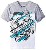 Star Wars Boys' T-Shirt, Heather Grey, X-Small/4