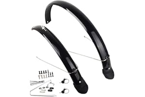 Oshhni Mountain Bike Mudguard Set, Mud Guard Bike Front & Rear Fenders, Mudflap for Road Bikes