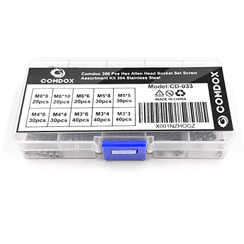 4 Comdox+300Pcs+Assortment+Internal+Stainless