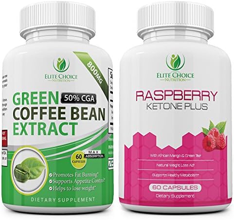 Raspberry Ketones &amp; Green Coffee Extract - Complete Weight Loss Bundle - 1600mg Green Coffee per Serving - Raspberry Blend with African Mango Acai Berry &amp; More! Burn Fat &amp; Lose Weight more Effectively