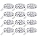 Ehome Fairy String Lights, 12 Pack Fairy Lights Battery Operated, 7.2ft 20LED Christmas Lights Silver Coated Copper Wire Lights Firefly Lights Moon Lights for Party Christmas Decorations White primary