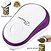 Electric Can Opener, BangRui Automatic Can Opener One-Touch Start 4AA Batteries Operated Smooth Soft Edge for Seniors/ Arthritic Hands, Purple