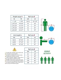 Gymnic pelota Arte Plus burst-resistant de ejercicio (65 cm)