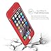 iPhone 5 Case, MCUK Full Body Coverage Ultra-Thin Hard Hybrid Plastic with [Slim Screen Protector] Protective Case Cover & Skin for Apple iPhone 5 (Red)