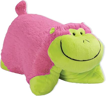 Amazon Com Genuine My Pillow Pet Neon Hippo Large 18 Toys Games