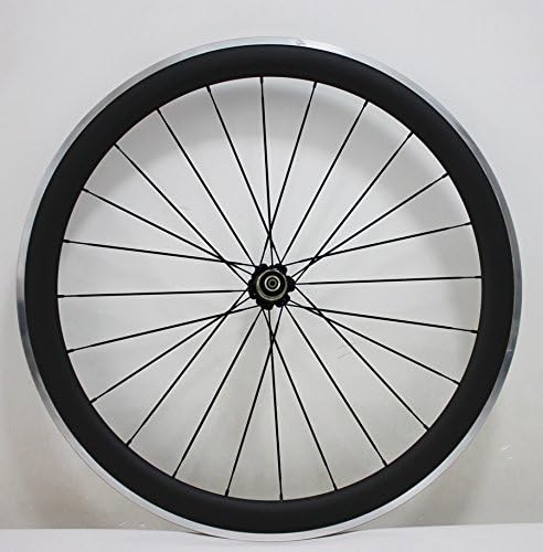 Hongtan 50mm Clincher Wheelset Carbon with Aluminum Braking Surface Road Bike Rear wheels