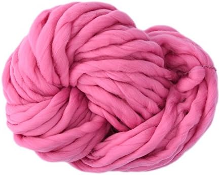 JoyStreet Super Chunky Yarn Soft Wool Roving Bulky Spinning for DIY Knitting Crochet