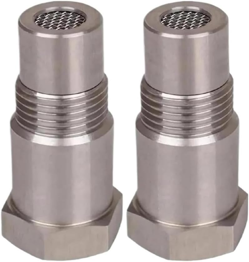 2Pcs M18x1.5 Stainless Steel Adapter Filter Connectors, Threaded Sensor Adapters