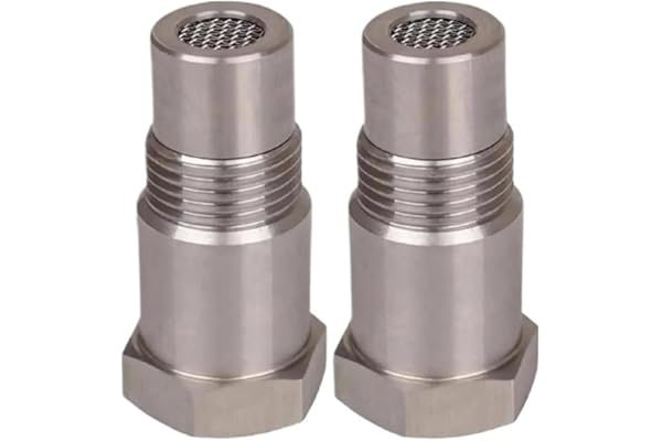 2Pcs M18x1.5 Stainless Steel Adapter Filter Connectors, Threaded Sensor Adapters