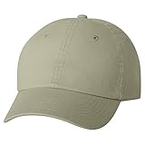 Valucap Youth Bio-Washed Unstructured Cap, Khaki, ADJ
