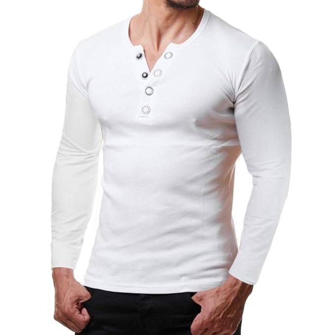 maglie di cotone maniche lunghe uomo