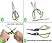 3Cworld Multifunction Kitchen Shears/Scissors - Heavy Duty (Take Apart) Kitchen Tool with Dozens of Uses (Green and Gray)