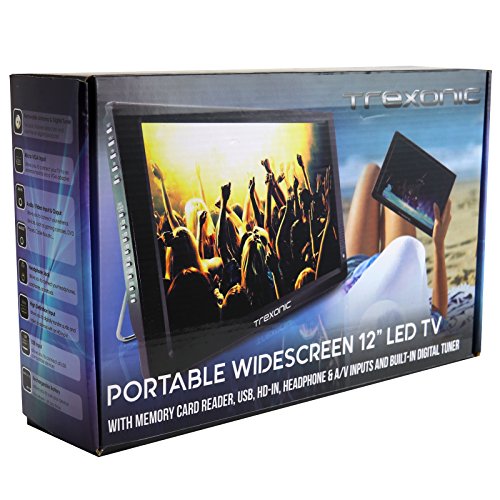 image for Trexonic Portable Ultra Lightweight Rechargeable Widescreen 12