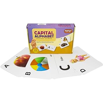 Capital Alphabet Krazy Early Learning Educational Flash Card for preschooler (3 Month to 6 Years)