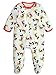 Disney Mickey Mouse Infant Baby Boys 2 Pack Long Sleeve Sleep N' Play Coveralls White/Grey 6-9 Months