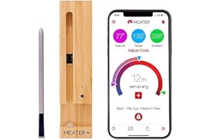 MEATER Plus | Smart Meat Thermometer with Bluetooth | 165ft Wireless Range | for The Oven, Grill, Kitchen, BBQ, Smoker, Rotis