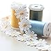 Qianle 5 Yards Daisy Sun Flower Pattern Lace DIY Ribbon Art Crafts Tape for Decoration 0.98 inch Width