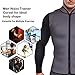 CtriLady Men's Best Neoprene Wetsuit Jacket Front Zipper Long Sleeves Workout Tank Top for Swimming Snorkeling Surfing (Grey, S)