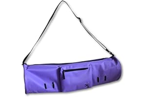 YogaAddict Large Yoga Mat Bag and Carriers Compact With Pockets, 28"x8" & 29"x11" Long, Fit Most Mat Size, Extra Wide, Adjustable Strap, Easy Access