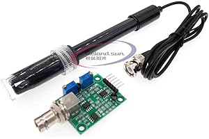 Reland Sung Liquid PH Value Detection Sensor Module for Arduino with 4 Channels and BNC Electrode Probe