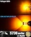 JDM ASTAR Super Bright 5730 Chipsets 1156 1141 1073 7506 LED Bulbs with Projector,Amber Yellow