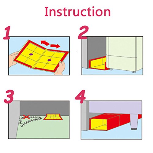 Coopache Mouse Sticky Trap Glue Mouse Trap for Rats Mice Snake Chipmunk Rodent (5 Pack)