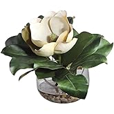 Uttermost Celia - 13 inch Silk Magnolia Accent - 13 inches Wide by 8.5 inches deep