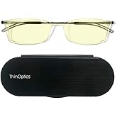 ThinOptics Frontpage Blue-Light Blocking Computer Reading Glasses and Milano Aluminum Case
