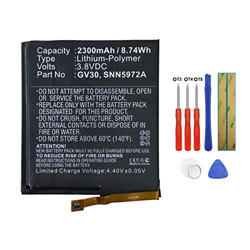 Swark New Replacement GV30 Battery Compatible with Motorola Moto Z TD-LTE, XT1650-03, Moto Z Dual SIM, XT1650-05, Moto Z Droid Edition XLTE, XT1650-01,SNN5972A with Tools kit
