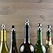 Stainless Steel Wine Bottle Stoppers (5 Pack) by Air Nebula | Elegant Beverage Plugs | Airtight Seal
